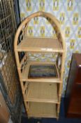 Four Height Bamboo Shelf Unit
