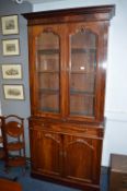Victorian Mahogany Glazed Bookcase