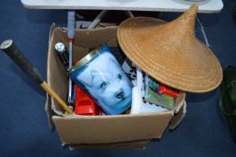 Boyes Badminton Racket and a Chinese Hat