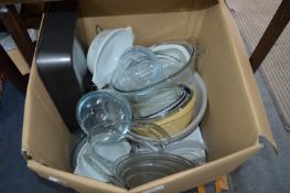 Kitchenware and Pyrex Bowls, etc.