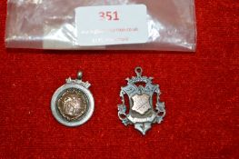 Two Silver & Gold Fobs