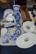 Blue & White China, Royal Worcester, etc.