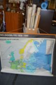 Dutch Wartime Mounted Canvas Maps