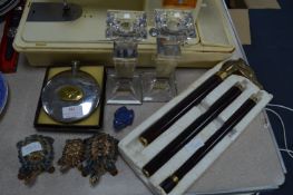 Scottish Whisky Sporran Flask, Wade Tortoises, etc