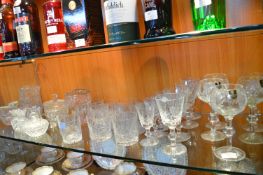 Cut Glass Crystal Tumblers, Wine Glasses, etc.