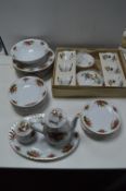 Royal Norfolk Country Rose Part Dinner Set 45 Piec