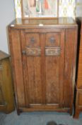 1930's Carved Oak Cupboard
