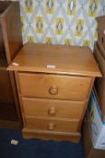 Three Drawer Bedside Cabinet