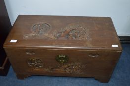 Oriental Camphor Wood Chest