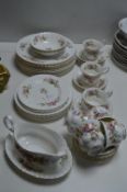 Royal Albert Moss Roses Part Dinner Service 36 Pie