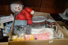 Large Box of Household Items, Kitchenware, etc.