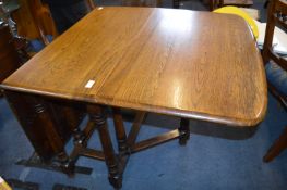 Oak Drop Leaf Dining Table