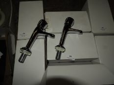*Two Pairs of Chrome Pillar Taps