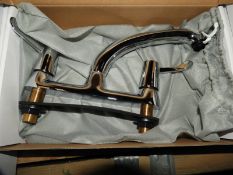 *Two Chrome Kitchen Lever Taps