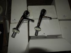 *Two Pairs of Chrome Pillar Taps