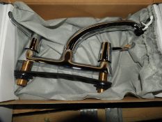 *Two Chrome Kitchen Lever Taps