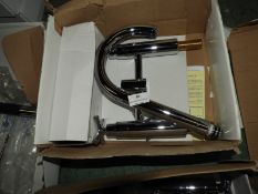 *Chrome Swan Neck Kitchen Tap