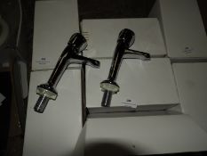 *Two Pairs of Chrome Pillar Taps