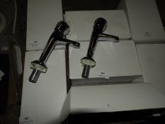 *Two Pairs of Chrome Pillar Taps