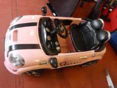 *Pink Electric Mini Cooper Toy (No Key)