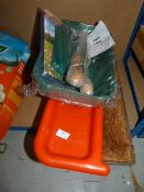 *Adjustable Ties, Two Paving Brushes, Trays, and a Rectangular Wall Mounted Plant Pot