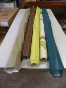 *Five Small Rolls of Leatherette & Other Upholstery Cloth