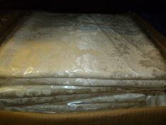 *6 Burgundy and 14 Ivory Brocade 132