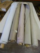 *Five Small Rolls of Leatherette & Other Upholstery Cloth