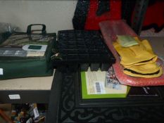 *Cafe Set Cover Seat, Mat, Gloves, Seed & Plant Growing Kit and a Red Tray