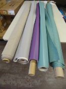 *Five Small Rolls of Leatherette & Other Upholstery Cloth