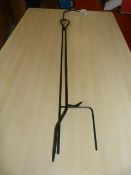 *Fireplace Poker and Black Forged Crook