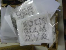 *Box of Iron on Diamante Panels