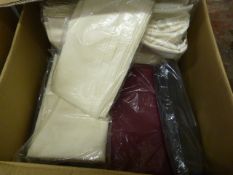 *16 Black, 9 Ivory & 1 Burgundy Polycotton 108x60