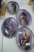 Four Bradford Exchange Wall Plates - Messengers of