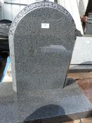 *Grey Headstone and Base 