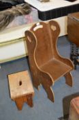 Child's Chair and Stool