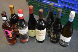 Eight Bottles of Assorted Wine