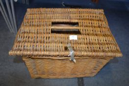 Wicker Fishing Basket