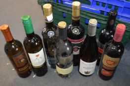 Eight Bottles of Assorted Wine