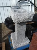 *Granite Birdbath