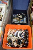 Two Boxes of Costume Jewellery