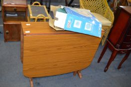 Drop Leaf Dining Table and a Foot Bath