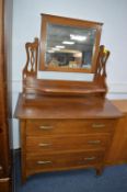 Edwardian Oak Dressing Table
