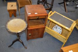 Bedside Cabinet, Wine Table and a Magazine Rack
