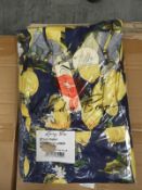 *22 Size: 14 Ruby Navy Lemons Vintage Style Dress