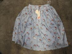 *4 Size: 14 Adalene Snowy Robin Vintage Style Dres