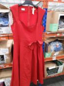 *21 Size: 14 Grace Red Dresses with Black Piping