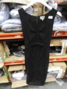 *12 Lindy Bop Anne Vintage Style Dress (Black Lace