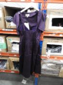 *9 Size: 8 Libby Vintage Style Dresses (Deep Purpl