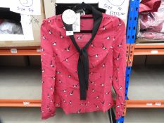 *7 Fallon Vintage Style Blouses (Raspberry Magpie)